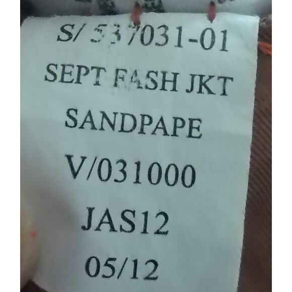 Old Navy Women XXL "Sandpaper" Tan Utility Barn Chore Faux Fur Collar Jacket - Picture 5 of 7